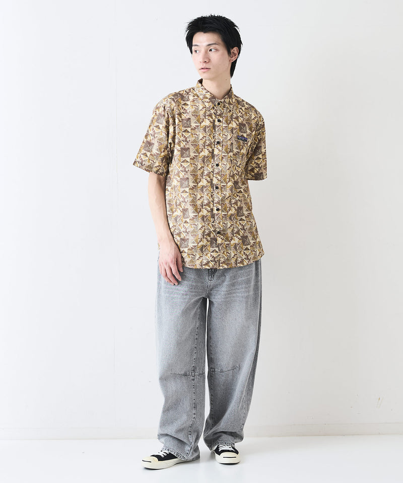 ライトリップル 総柄シャツ RAGGED MOUNTAIN