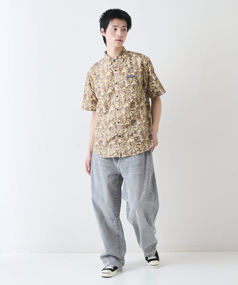 ライトリップル 総柄シャツ RAGGED MOUNTAIN