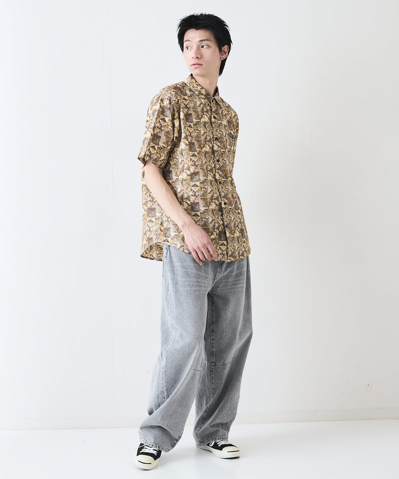 ライトリップル 総柄シャツ RAGGED MOUNTAIN