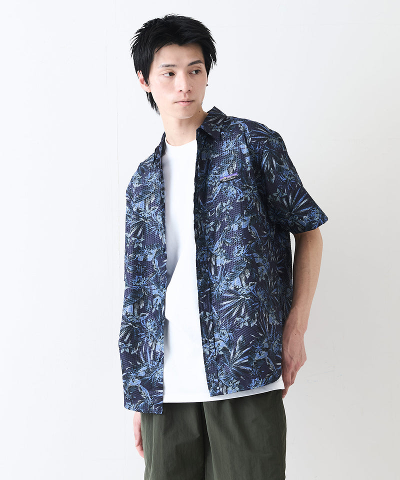 ライトリップル 総柄シャツ RAGGED MOUNTAIN