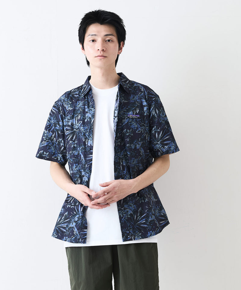 ライトリップル 総柄シャツ RAGGED MOUNTAIN