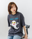 【ねないこだれだ】【コットン100％のしっかりした生地 ドロップショルダー】オリジナルデザイン 刺繍Tシャツ せなけいこ 絵本 コラボ キャラクター 半袖 ユニセックス おばけ グッズ かわいい