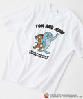 【TOM and JERRY/トムとジェリー】オリジナルデザインTシャツ 刺繍 ドロップショルダー ユニセックス