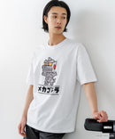 【GODZILLA/ゴジラ】【コットン100％のしっかりした生地 ドロップショルダー】オリジナルデザイン 刺繍Tシャツ ゴジラ キングギドラ メカゴジラ コラボ 特撮 映画 キャラT オーバーサイズ