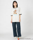 TOM AND JERRY トムとジェリー Tシャツ オリジナルデザイン ジェリー タフィー ドロップショルダー ビッグシルエット ユニセックス キャラクター ❘ジーンズメイト公式オンラインショップ