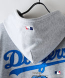 【PEANUTS/ピーナッツ】【ユニセックスデザインでリンクコーデにも◎】MLB×PEANUTS 裏起毛ジップパーカー 保温 キャラクター ドジャース ヤンキース ホワイトソックス