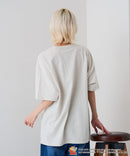 【TOM and JERRY/トムとジェリー】オリジナルデザインTシャツ 刺繍 ドロップショルダー ユニセックス