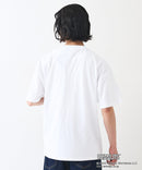 【PEANUTS /ピーナッツ】 オリジナルデザイン 刺繍 Tシャツ スヌーピー  ベル ドロップショルダー ビッグシルエット ユニセックス キャラクター