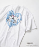 【PEANUTS/ピーナッツ】 オリジナルデザイン Tシャツ スヌーピー オラフ ベル ドロップショルダー ビッグシルエット ユニセックス ホワイトB柄 ❘ジーンズメイト公式オンラインショップ