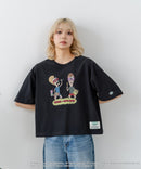 【DISCUS/ディスカス】【選べる丈感・ビーバス＆バッドヘッド】DISCUS×BEAVIS AND BUTT-HEAD コラボＴシャツ 綿100% クルーネック アニメ キャラクタープリント アメカジ ストリート