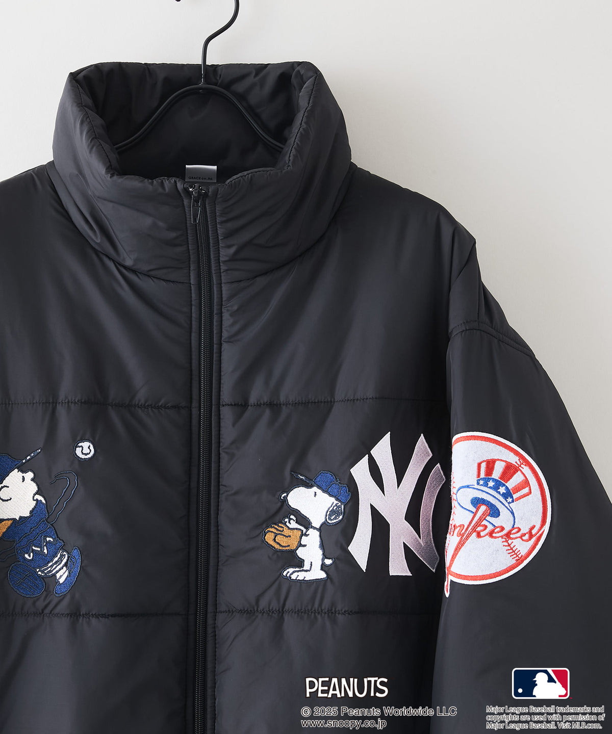 ヤンキース 中綿 ジャケット　L 古着 90年代 GENUINE MERCHANDISE MLB NEW YORK YANKEES ニューヨーク