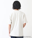 【SPONGEBOB/スポンジ・ボブ】 オリジナルデザイン 刺繍 Tシャツ ドロップショルダー ビッグシルエット ユニセックス キャラクター