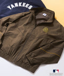 【MLB/メジャーリーグベースボール】 ツイル ワッペン パイピング使い ナイロン トラックジャケット