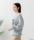 【DISCUS×DISNEY】「ミッキーマウス」キャラクタープリントスウェットトレーナー メンズ レディース ユニセックス