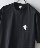 【ねないこだれだ】【コットン100％のしっかりした生地 ドロップショルダー】オリジナルデザイン 刺繍Tシャツ せなけいこ 絵本 コラボ キャラクター 半袖 ユニセックス おばけ グッズ かわいい