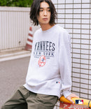 【MLB/メジャーリーグベースボール】 裏起毛 レトロロゴ クルーネックトレーナー スウェット