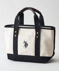 【U.S. POLO ASSN./ユーエスポロアッスン】リバイバルトート Sサイズ ミニトート キャンバス ロゴトートバッグ USPA-1862 スミクロ FREE ❘ジーンズメイト公式オンラインショップ