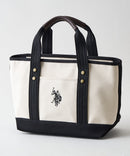 【U.S. POLO ASSN./ユーエスポロアッスン】リバイバルトート Sサイズ ミニトート キャンバス ロゴトートバッグ USPA-1862 スミクロ FREE ❘ジーンズメイト公式オンラインショップ