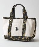 【U.S. POLO ASSN./ユーエスポロアッスン】リバイバルトート Sサイズ ミニトート キャンバス ロゴトートバッグ USPA-1862 ブラウン FREE ❘ジーンズメイト公式オンラインショップ