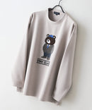 【BLUE STANDARD/ブルースタンダード】パフィースウェット 部分刺繍クルーネック トレーナー ストレッチ 春服 ❘ジーンズメイト公式オンラインショップ