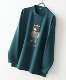 【BLUE STANDARD/ブルースタンダード】パフィースウェット 部分刺繍クルーネック トレーナー ストレッチ 春服 ❘ジーンズメイト公式オンラインショップ