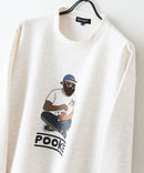 【BLUE STANDARD/ブルースタンダード】パフィースウェット 部分刺繍クルーネック トレーナー ストレッチ 春服 ❘ジーンズメイト公式オンラインショップ