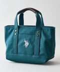 【U.S. POLO ASSN./ユーエスポロアッスン】リバイバルトート Sサイズ ミニトート キャンバス ロゴトートバッグ USPA-1862 グリーン FREE ❘ジーンズメイト公式オンラインショップ