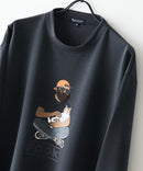 【BLUE STANDARD/ブルースタンダード】パフィースウェット 部分刺繍クルーネック トレーナー ストレッチ 春服 ❘ジーンズメイト公式オンラインショップ