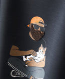 【BLUE STANDARD/ブルースタンダード】パフィースウェット 部分刺繍クルーネック トレーナー ストレッチ 春服 ❘ジーンズメイト公式オンラインショップ