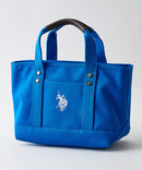 【U.S. POLO ASSN./ユーエスポロアッスン】リバイバルトート Sサイズ ミニトート キャンバス ロゴトートバッグ USPA-1862 ブルー FREE ❘ジーンズメイト公式オンラインショップ