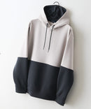 【BLUE STANDARD/ブルースタンダード】パフィースウェット バイカラー プルオーバーパーカー フーディー ストレッチ 春服