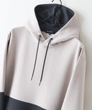 【BLUE STANDARD/ブルースタンダード】パフィースウェット バイカラー プルオーバーパーカー フーディー ストレッチ 春服