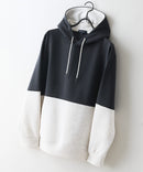 【BLUE STANDARD/ブルースタンダード】パフィースウェット バイカラー プルオーバーパーカー フーディー ストレッチ 春服