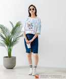 新柄追加！！【TOM AND JERRY/トムとジェリー】オリジナルデザイン 刺繍 Tシャツ ジェリー タフィー ドロップショルダー ビッグシルエット ユニセックス キャラクター