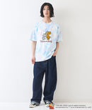 新柄追加！！【TOM AND JERRY/トムとジェリー】オリジナルデザイン 刺繍 Tシャツ ジェリー タフィー ドロップショルダー ビッグシルエット ユニセックス キャラクター