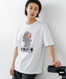 【GODZILLA/ゴジラ】【コットン100％のしっかりした生地 ドロップショルダー】オリジナルデザイン 刺繍Tシャツ ゴジラ キングギドラ メカゴジラ コラボ 特撮 映画 キャラT オーバーサイズ