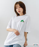 【はらぺこあおむし/The Very Hungry Caterpillar】【コットン100%のしっかりした生地 ドロップショルダー】オリジナルデザイン 刺繍Tシャツ エリック・カール 絵本 キャラクター グッズ ユニセックス