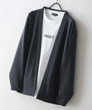 【BLUE STANDARD/ブルースタンダード】パフィースウェット ボタンレスカーディガン ロンT 2点セット ストレッチ 春服 ❘ジーンズメイト公式オンラインショップ