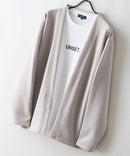 【BLUE STANDARD/ブルースタンダード】パフィースウェット ボタンレスカーディガン ロンT 2点セット ストレッチ 春服 ❘ジーンズメイト公式オンラインショップ