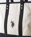 【U.S. POLO ASSN./ユーエスポロアッスン】リバイバルトート Mサイズ ミニトート キャンバス ロゴトートバッグ ❘ジーンズメイト公式オンラインショップ
