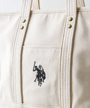 【U.S. POLO ASSN./ユーエスポロアッスン】リバイバルトート Mサイズ ミニトート キャンバス ロゴトートバッグ ❘ジーンズメイト公式オンラインショップ