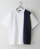 【BLUE STANDARD/ブルースタンダード】ドライリップル 切り替えデザインTシャツ 吸水速乾 ストレッチ イージーケア さらさら快適 カットソー