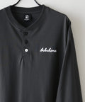 【BRKNHOME/ブロークンホーム】×【ZERO STAIN/ゼロステイン】コラボ ７分袖 ヘンリーネック Ｔシャツ スミクロ ❘ジーンズメイト公式オンラインショップ