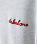【BRKNHOME/ブロークンホーム】×【ZERO STAIN/ゼロステイン】コラボ ７分袖 裾ラウンド クルーネック ベースボール Ｔシャツ ❘ジーンズメイト公式オンラインショップ