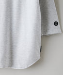 【BRKNHOME/ブロークンホーム】×【ZERO STAIN/ゼロステイン】コラボ ７分袖 裾ラウンド クルーネック ベースボール Ｔシャツ ❘ジーンズメイト公式オンラインショップ