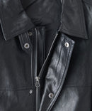 【SAVIER：サビアー】オーバーサイズ フェイクレザー A-2型 フライトブルゾン