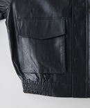 【SAVIER：サビアー】オーバーサイズ フェイクレザー A-2型 フライトブルゾン