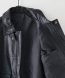 【SAVIER：サビアー】オーバーサイズ フェイクレザー A-2型 フライトブルゾン