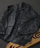 【SAVIER：サビアー】オーバーサイズ フェイクレザー A-2型 フライトブルゾン