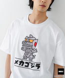 【GODZILLA/ゴジラ】【コットン100％のしっかりした生地 ドロップショルダー】オリジナルデザイン 刺繍Tシャツ ゴジラ キングギドラ メカゴジラ コラボ 特撮 映画 キャラT オーバーサイズ